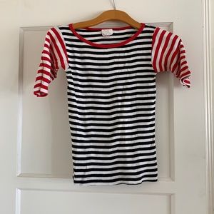 Gravel & Gold Striped Tee